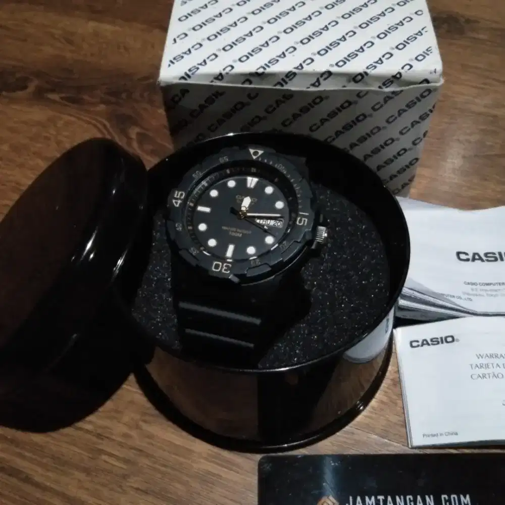 Jam Tangan Casio MRW-200H Black Doff Original