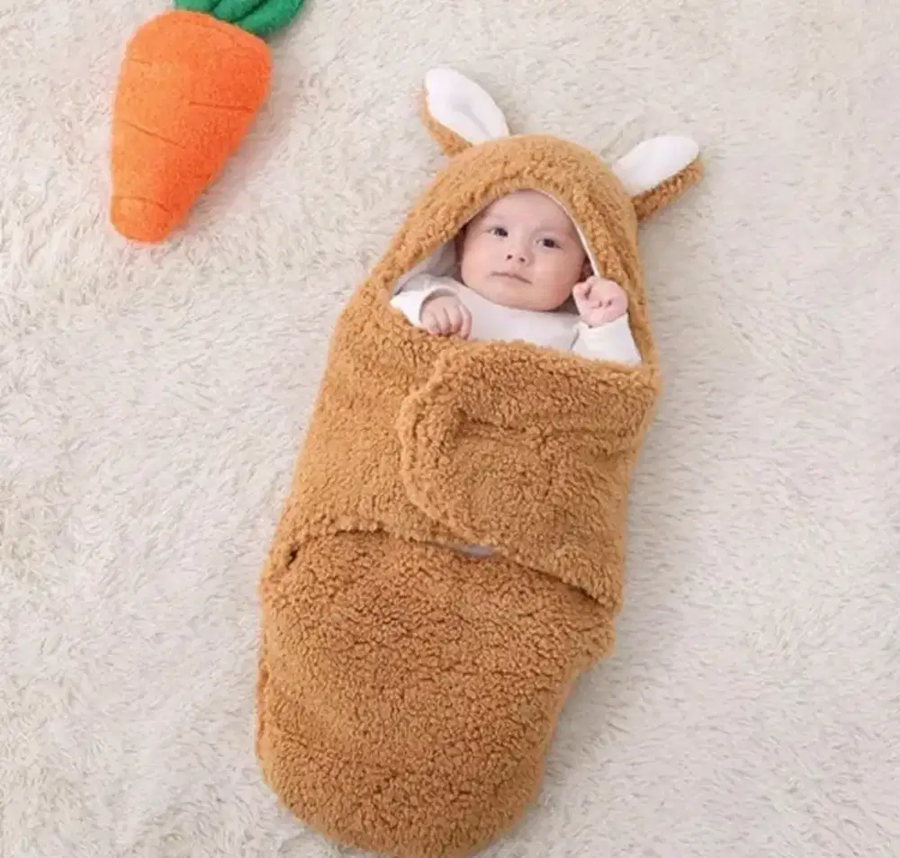 Selimut bayi bedong kelinci