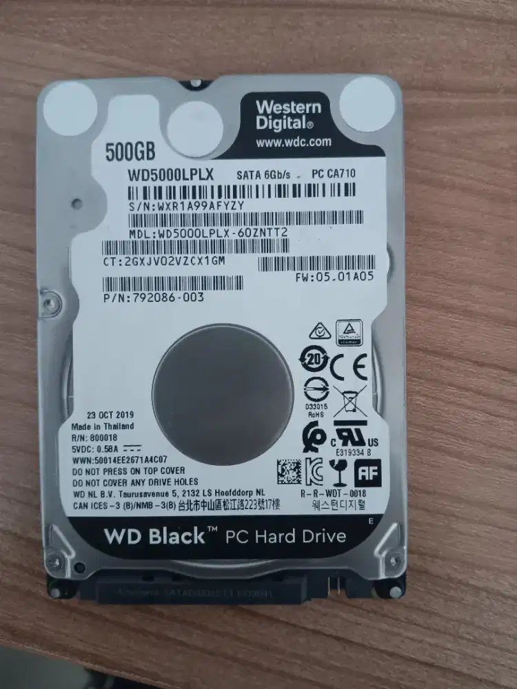 Hdd 500 GB Western Digital