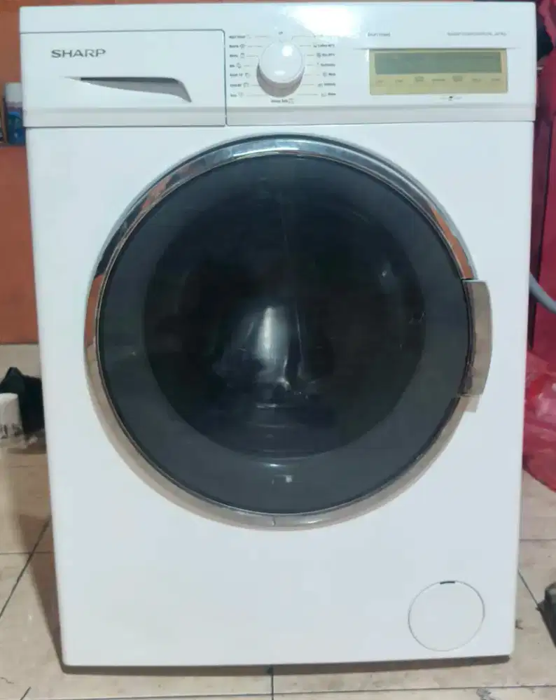 Mesin cuci front loading sharp 9kg