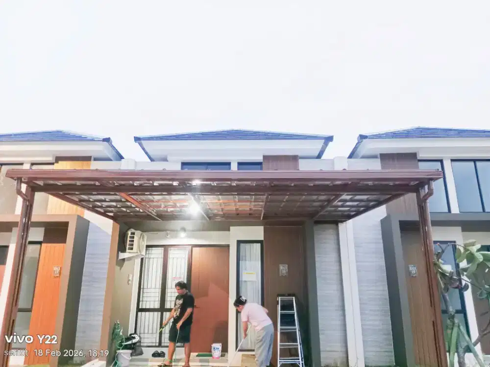 Pasang kanopi baja ringan