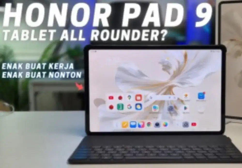 Murah Tan Honor pad 9 ram 8/256 lkp mulus+keyboard asli