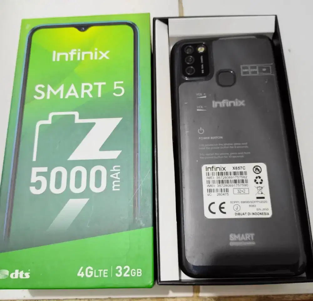 Murah hp Infinix smart 5 3/32 lkp, bs TT