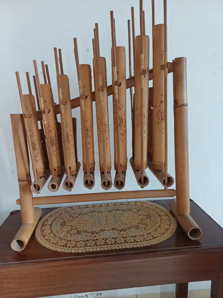 Angklung 7 bambu asli jawa barat