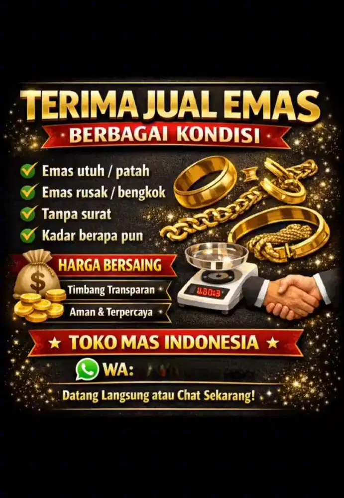 TERIMA JUAL EMAS DENGAN HARGA TINGGI MENURUT PASARAN UPDATE SETIAP HAR