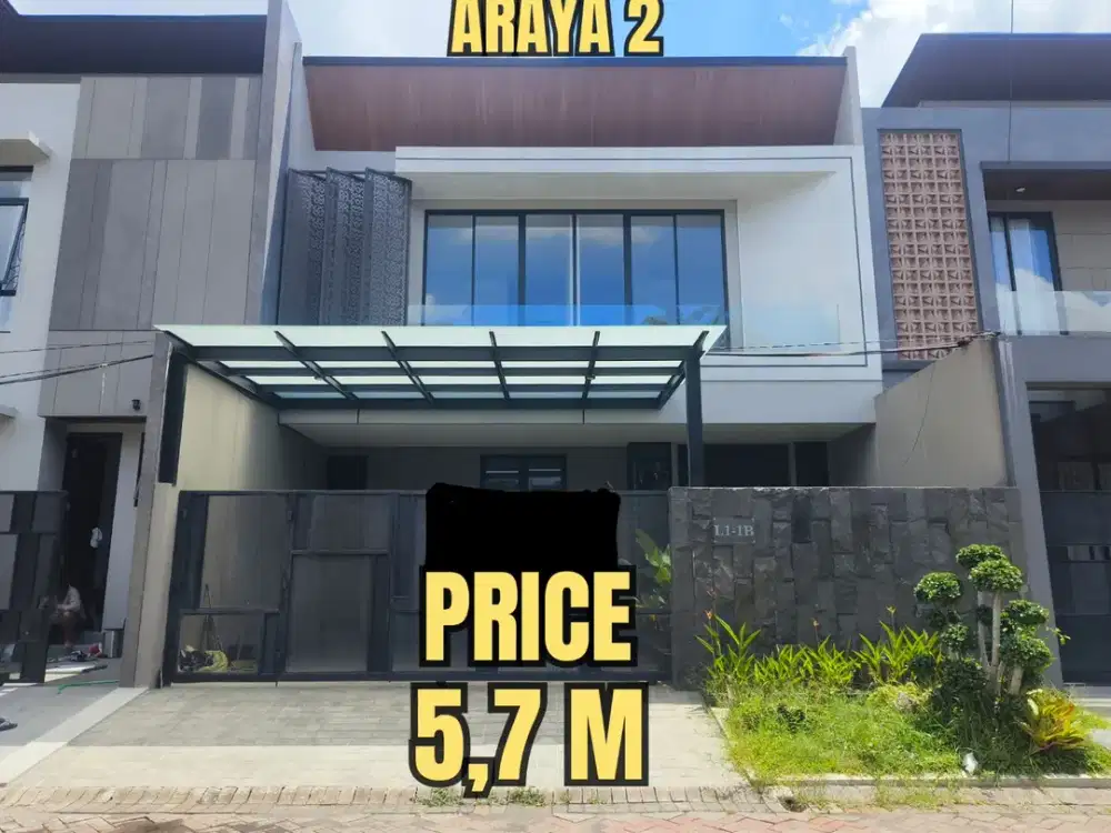 ‼️BARU GRESS‼️RUMAH MODERN MINIMALIS TROPIS GALAXY BUMI PERMAI ARAYA TAHAP 2. DEKAT MERR, TOL, SEMOLOWARU, NGINDEN, KLAMPIS, MANYAR, KERTAJAYA, Dsb