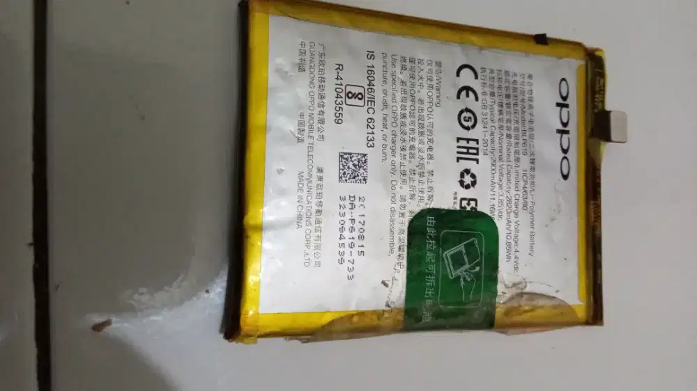 BATERAI OPPO A57 COPOT DARI HP PABRIKAN.