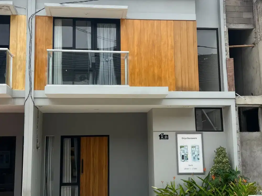 Rumah 2 Lantai Modern Minimalist Booking 2 Juta Langsung Akad, Strategis 5 Menit ke Pintu Tol JORR 2 di Bekasi - DP 0% & FREE Biaya Biaya