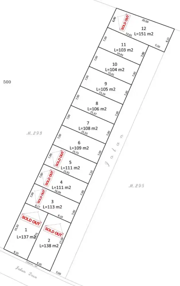 Tanah komersial cocok buat kos-kosan dan rumah