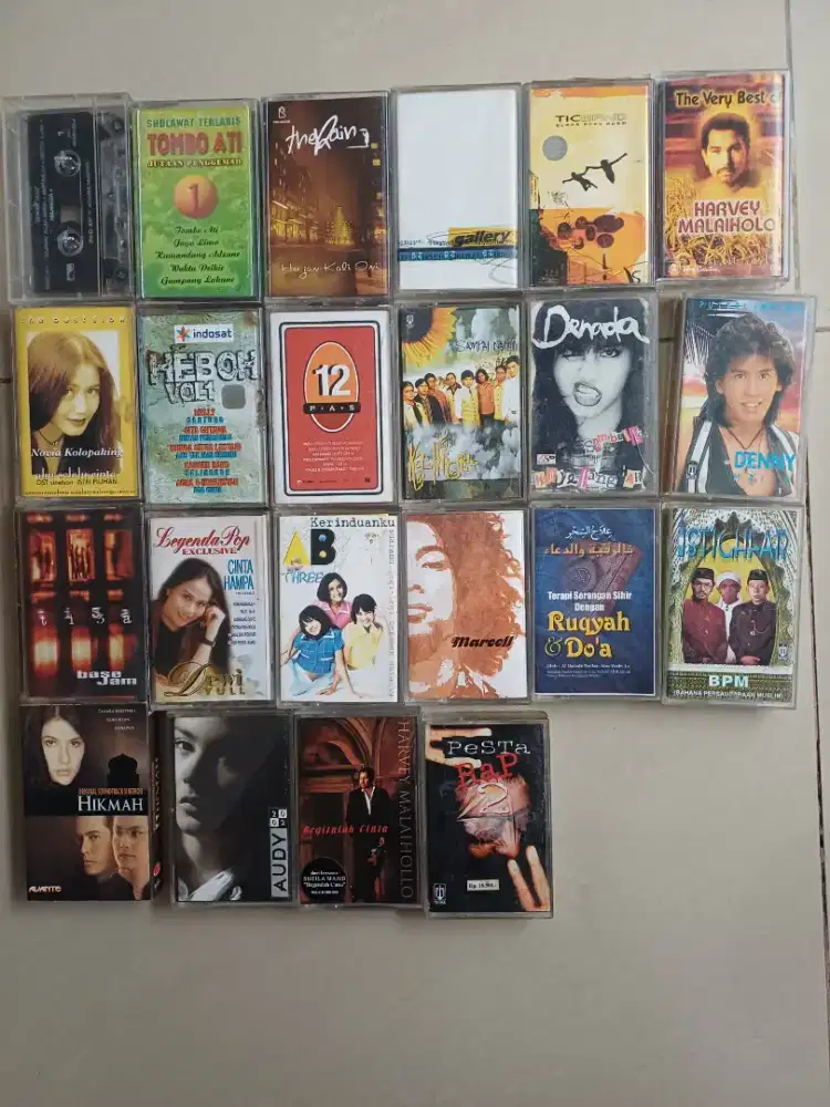 Kaset pita lagu lokal ready sesuai foto