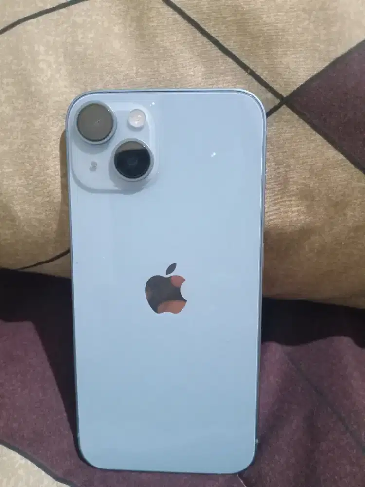 Iphone 14 blue resmi/ibox 128 like new