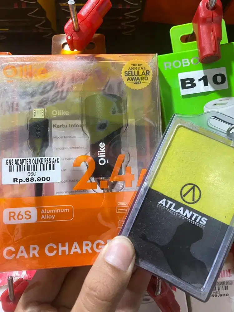 CAR CHARGER OLIKE R6S A+C|ATLANTIS DAHSYAT