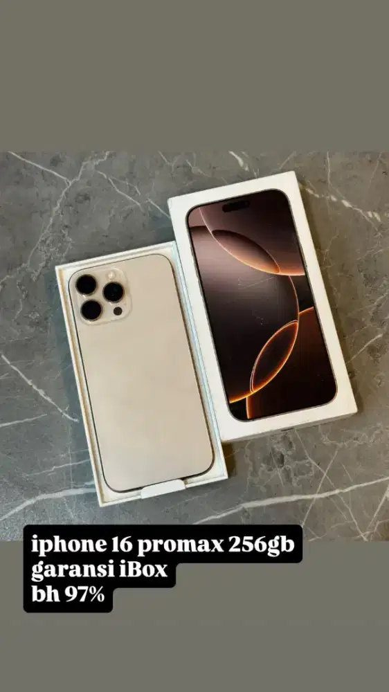 Iphone 16 promax 256 IBOK