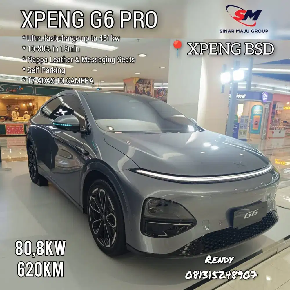 [MOBIL BARU] [TDP 90 JUTA] READY XPENG G6 PRO RANGE 620 KM AUTO PARK