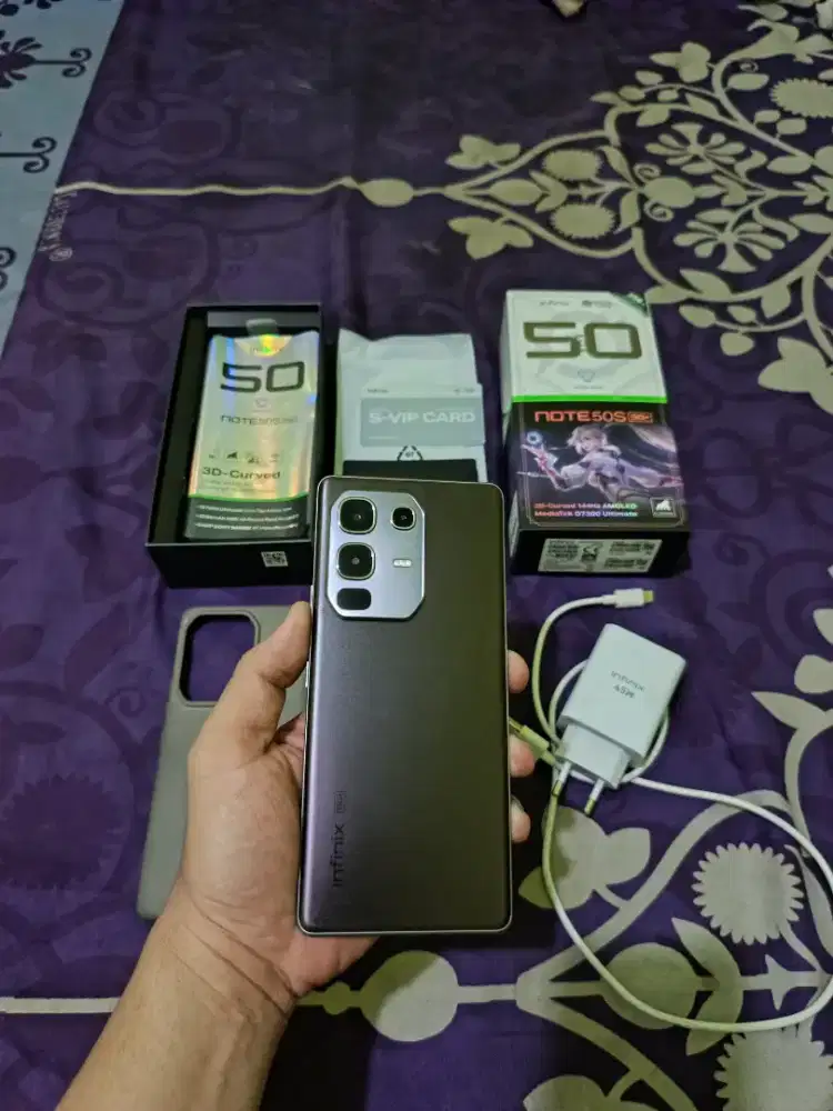 Infinix Note 50S 5G+ Titanium Grey NFC RAM 8+8/256GB Fullset
