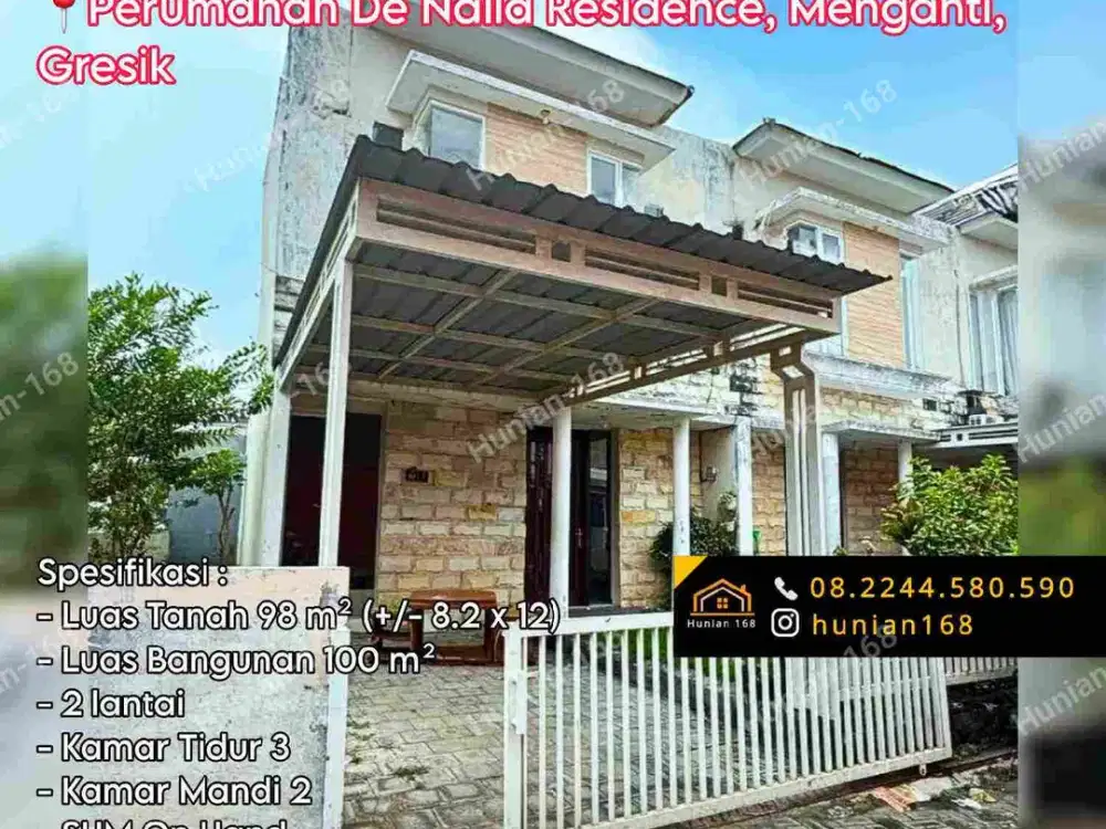 Rumah De Naila Residence Park Village Garden Citraland Driyorejo Kedameman Menganti Benowo Gresik Surabaya