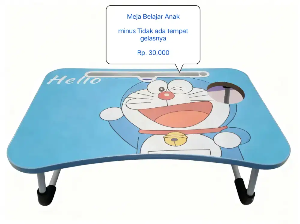 meja belajar doraemon