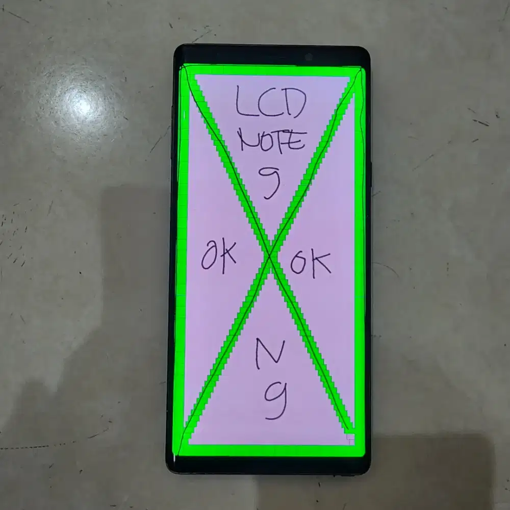 LCD SAMSUNG NOTE 9 ORIGINAL FULLSET FRAME WARNA COKLAT MINUS SHADOW