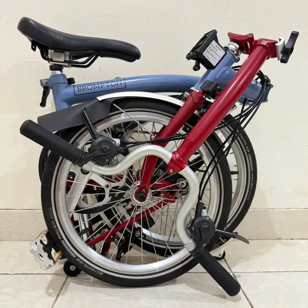 BROMPTON M6L CLOUD BLUE RED 2021 - ISTIMEWA
