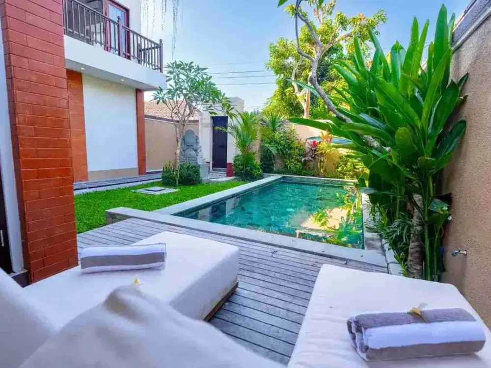 Di Jual Vila Cantik 2 bedroom dengan rooftop view laut di pantai Saba Gianyar