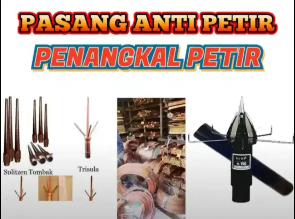 Melayani Teknisi Pasang Anti Petir Jonggol, Gunung Putri, Cibubur