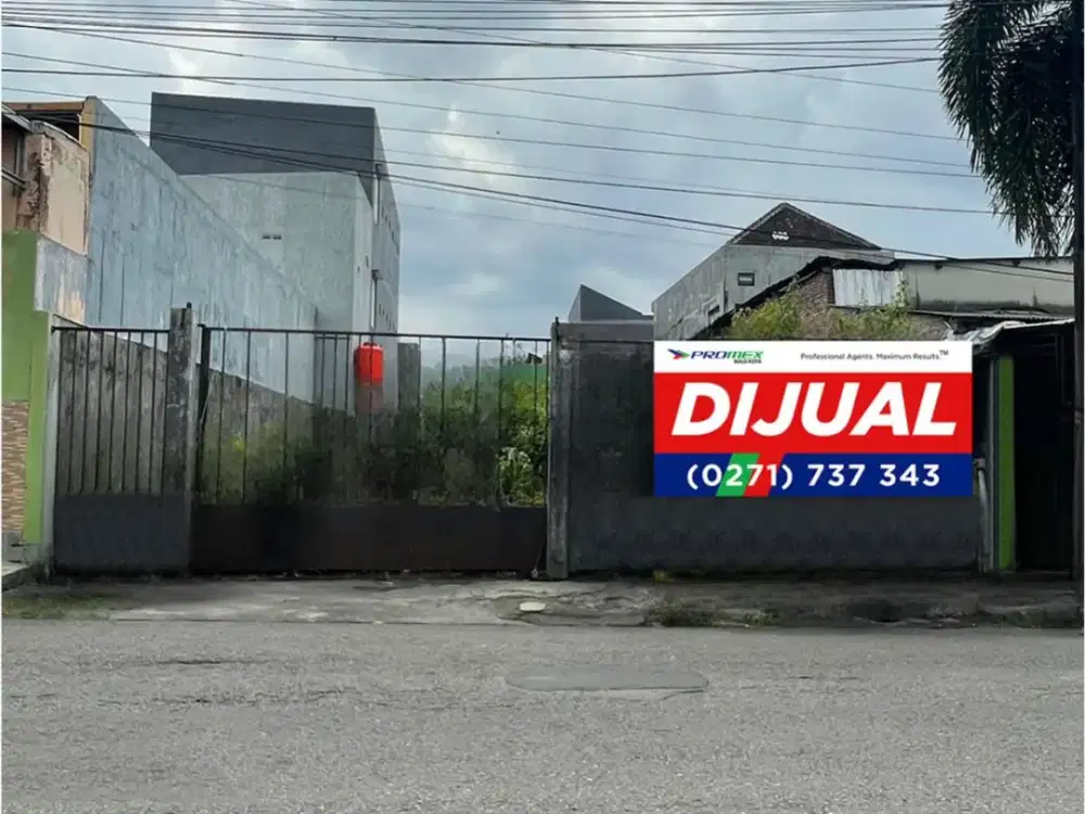 Dijual tanah di Kadipiro Solo cock untuk ruko, kantor