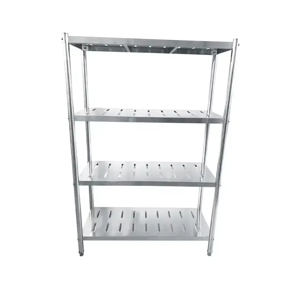 Rak Stainless Steel 4 Tingkat Panjang 150cm