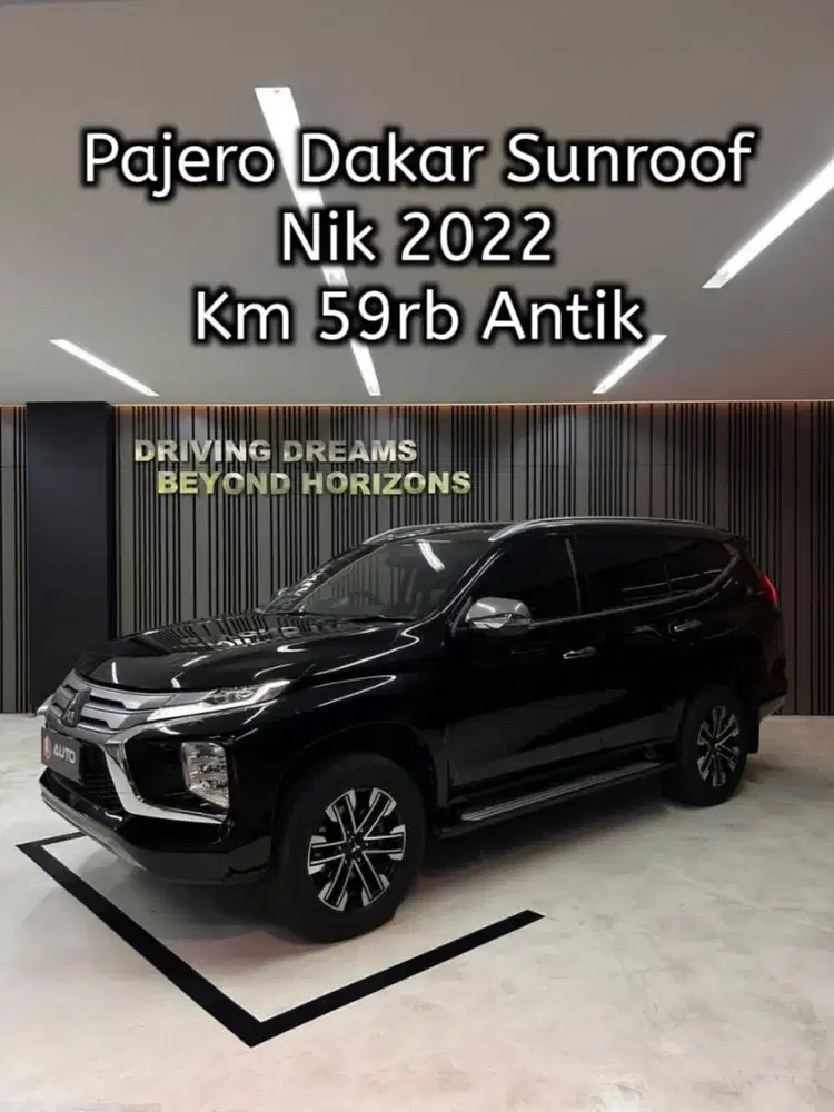 Mitsubishi Pajero Sport Dakar 4x2 2022 Hitam Diesel AT Km59rb