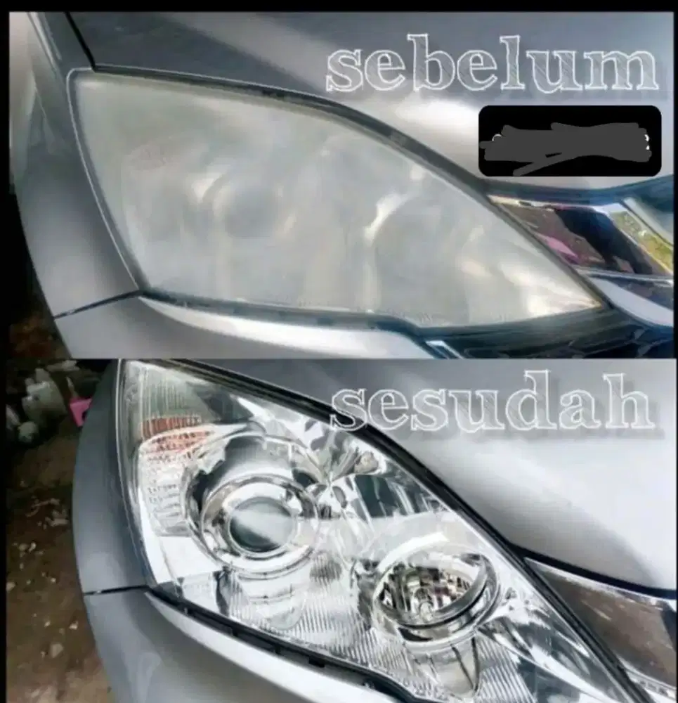 poles lampu mobil dan nano coating
