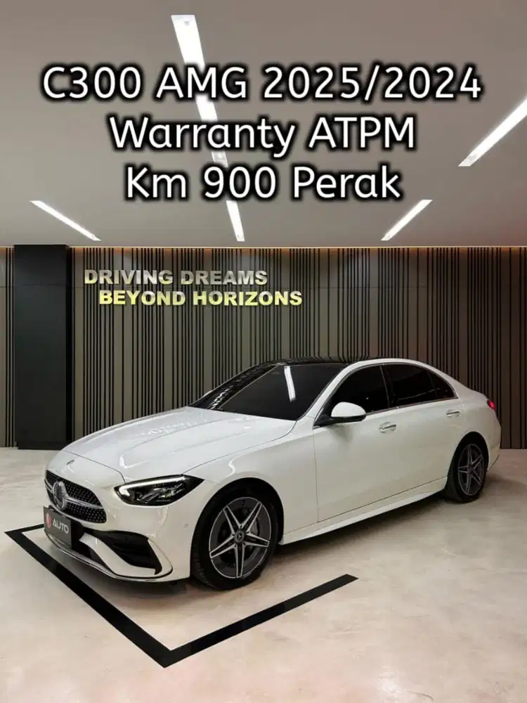 Mercedes Benz C300 AMG 2025 Mercy Km900perak Putih Nik 2024