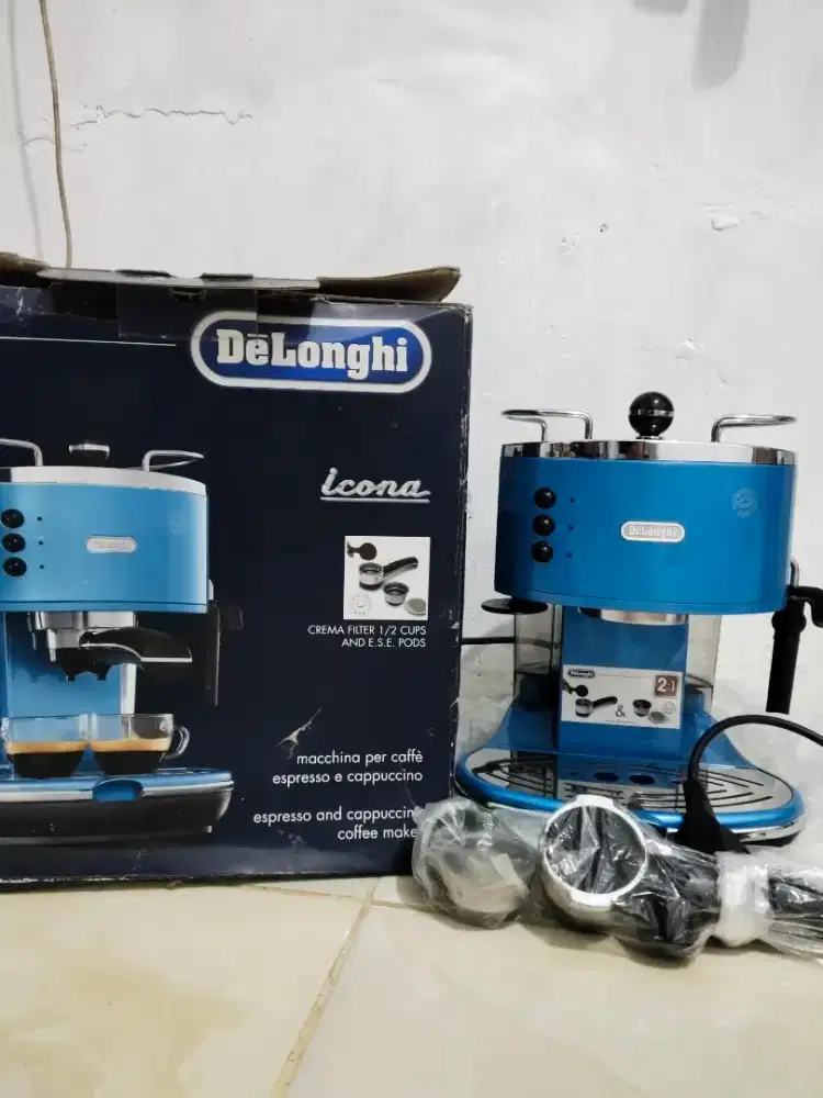 Mesin coffee espresso merk Delonghi Icona Blue