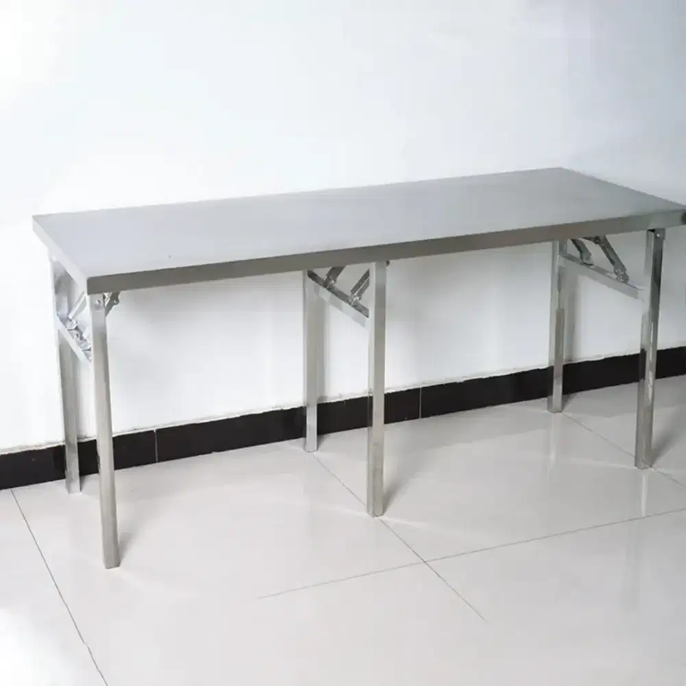 Meja Lipat Stainless Steel Panjang 2 Meter