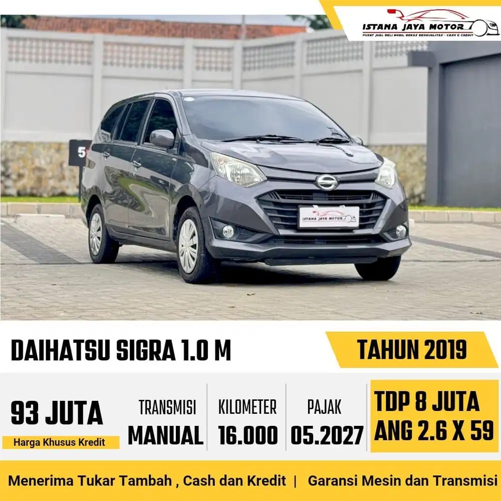 KM 16RB Daihatsu Sigra 1.0 M MT 2019 Abu
