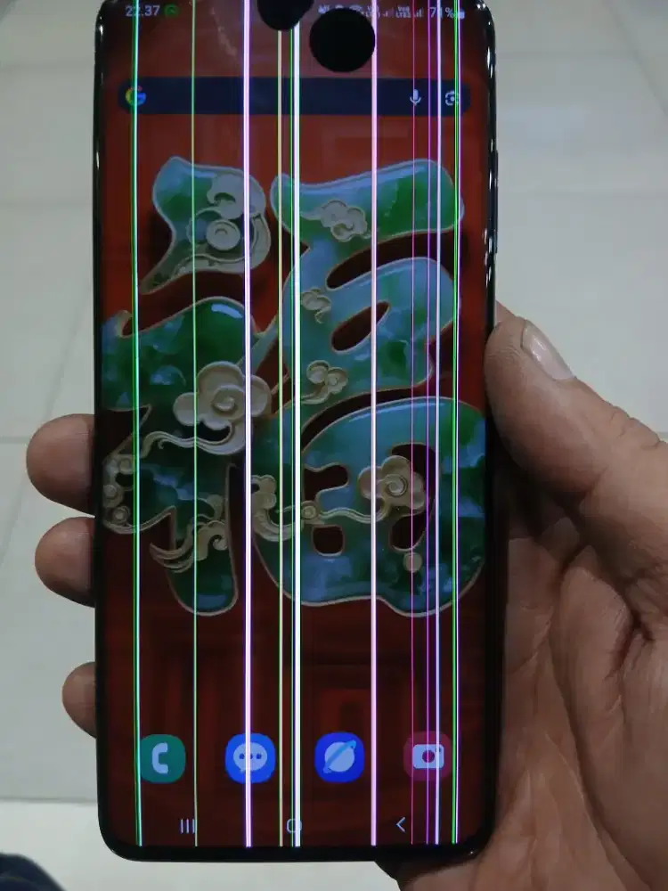 Jual cepat hp samsung s20 plus minus lcd garis ram 8/128