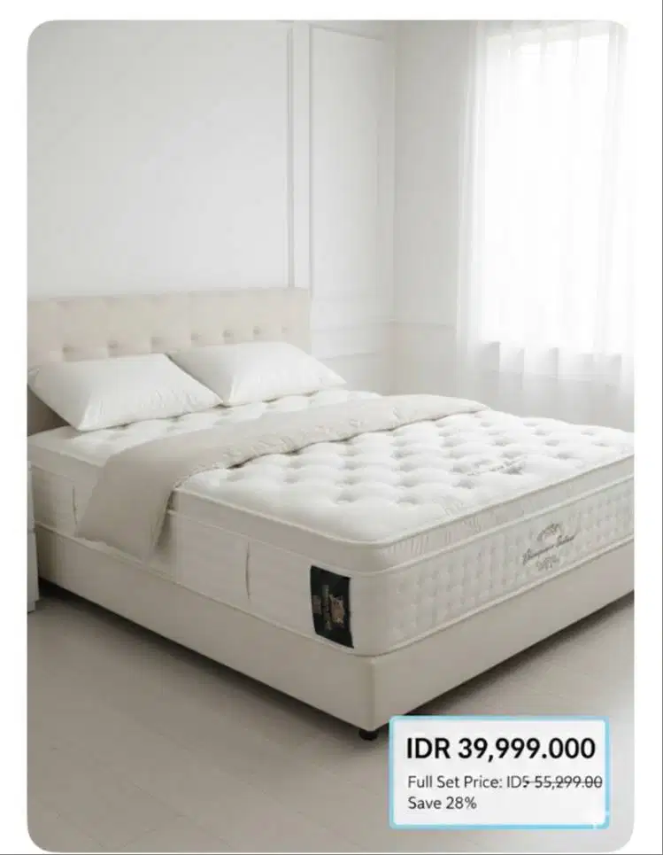KING KOIL SET Matras, Head Board dan dipan
