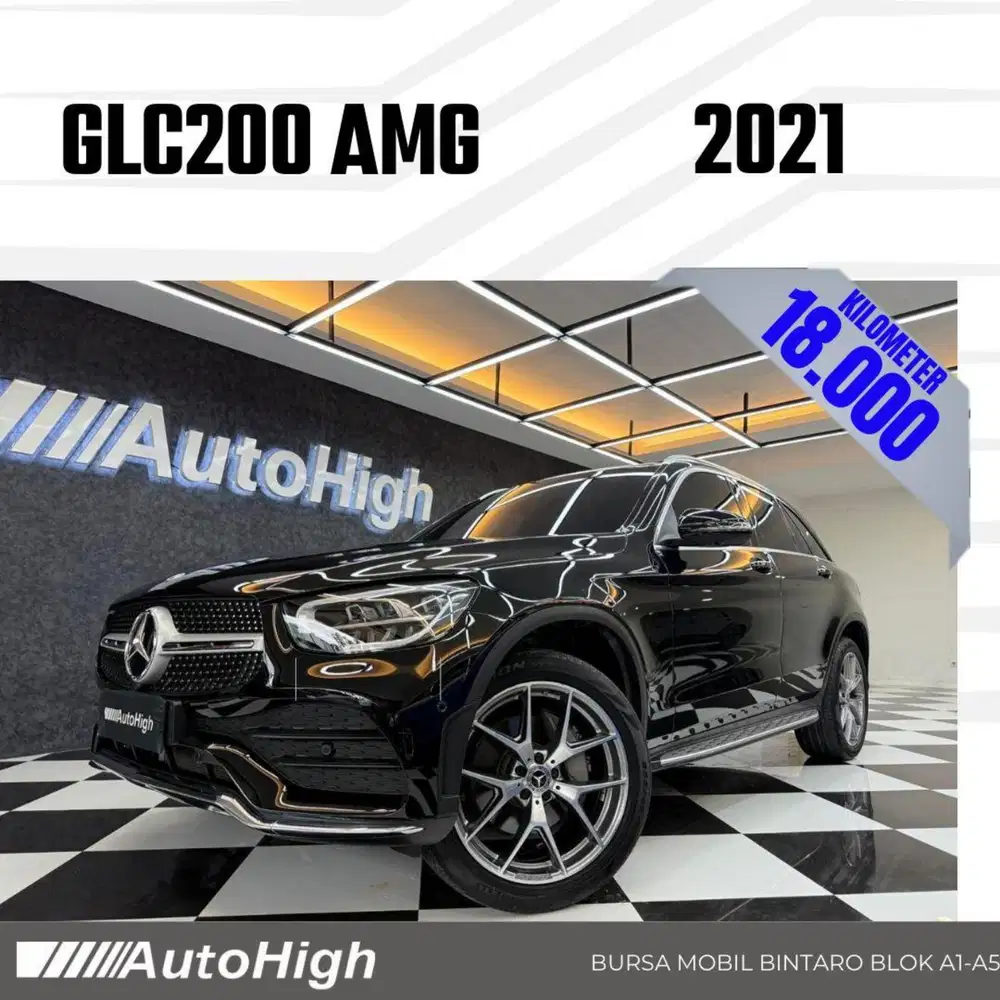 DP10% [Km18.000] GLC200 AMG 2021 Black / GLC 200 Reg 2022 #AUTOHIGH