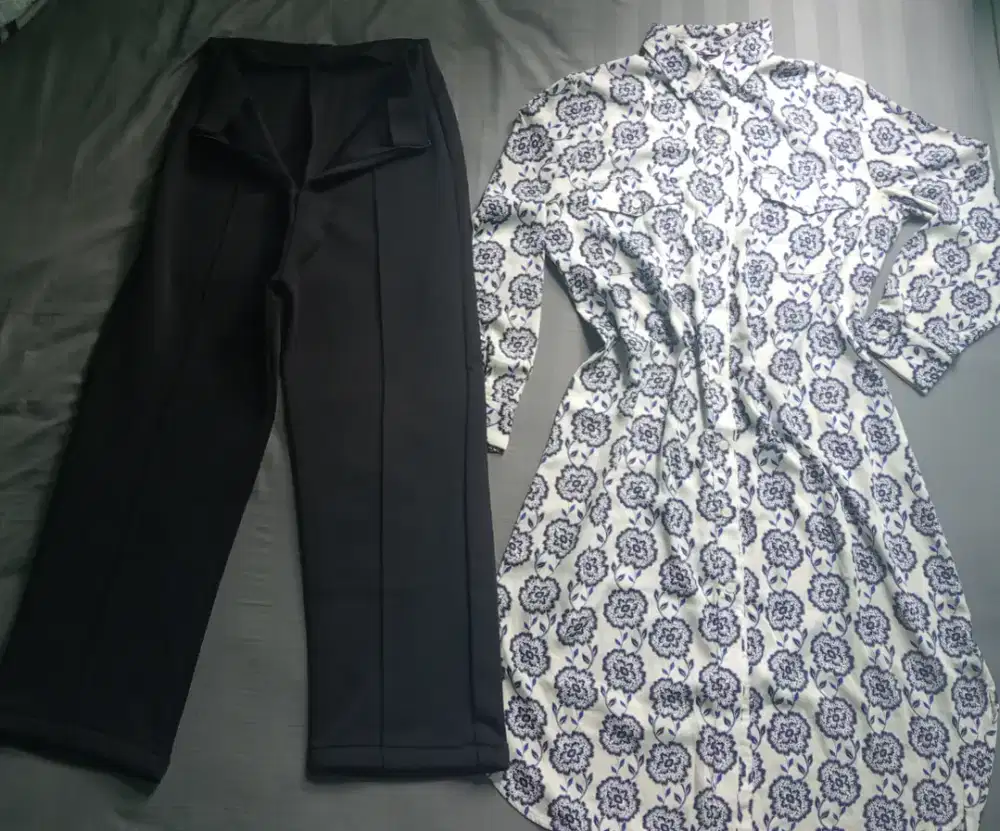 One set baju tunik + celana , 40k 1 set.