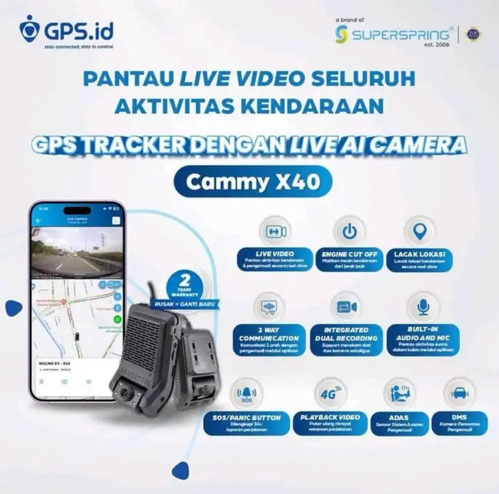 Gps Cammy x40, bisa live streaming