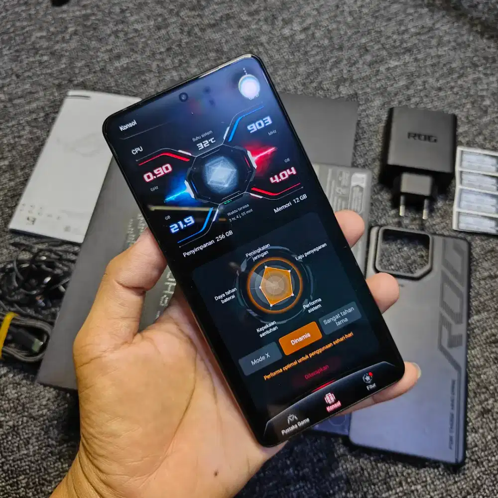 Asus Rog Phone 9 FE 5g 12/256 Fullset Original Mulus Like New