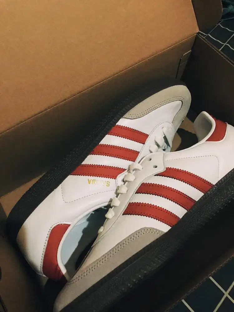 Adidas Samba White Red OG