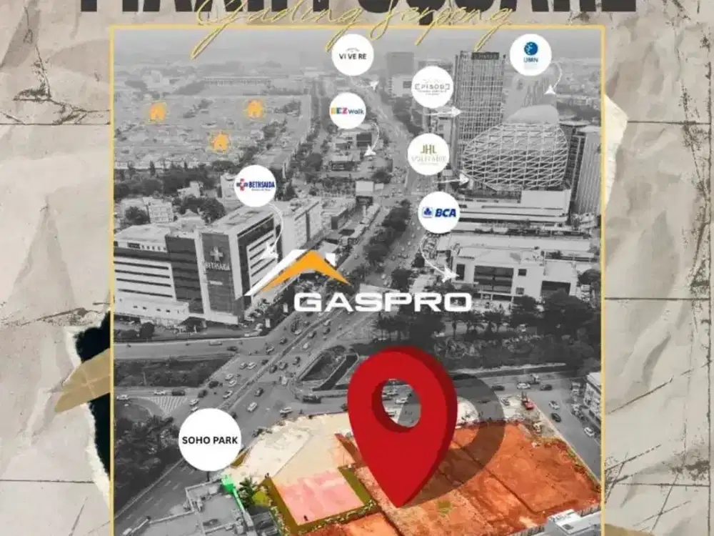 RUKO MAXM SQUARE BY PARAMOUNT LAND GADING SERPONG DIDALAM KOMPLEK SOHO OFFICE PARK