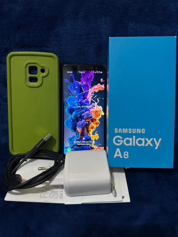 Hp Samsung A8 2018 4/32GB Fullset Murmer