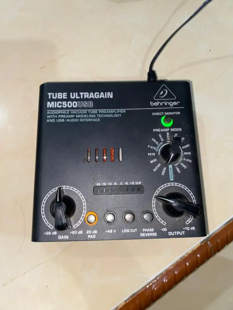 Soundcard behringer tube ultra gain 500USB