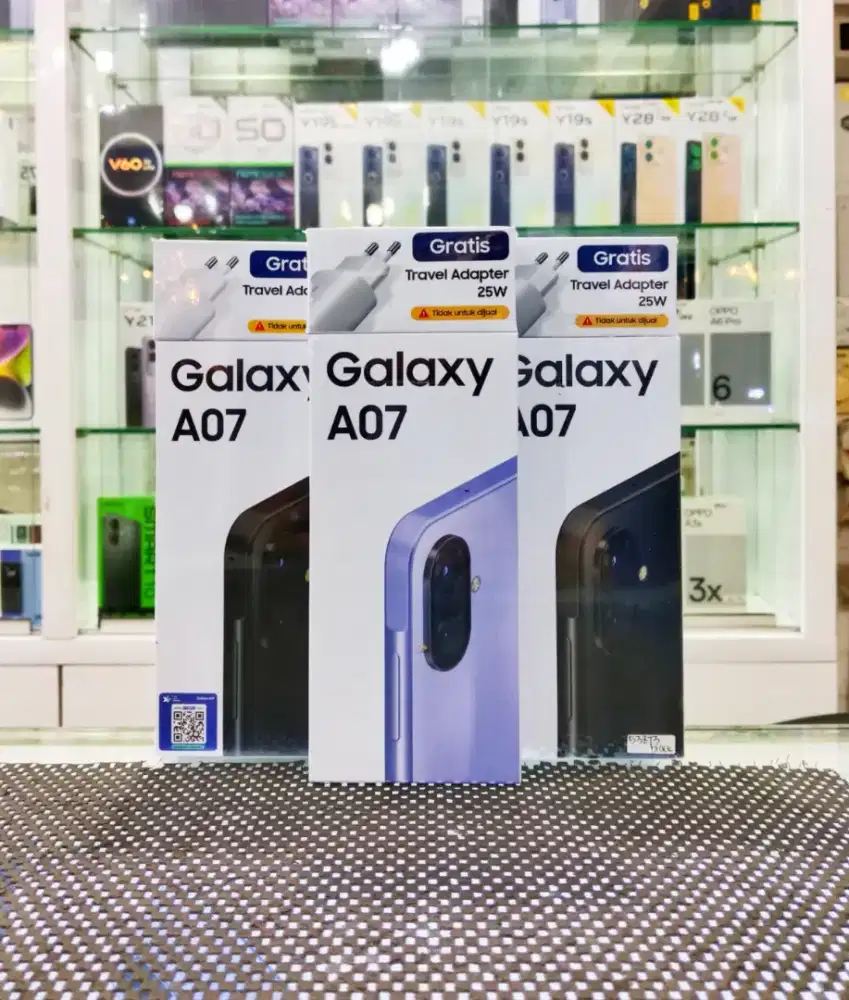 BARU.. SAMSUNG A07 RAM 4+4/64 SEGEL/GARANSI RESMI.