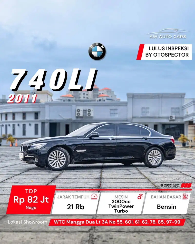 [KM 35 RB] BMW 740Li 2011 Very Low KM 740 Li 730Li 730 F01 F02