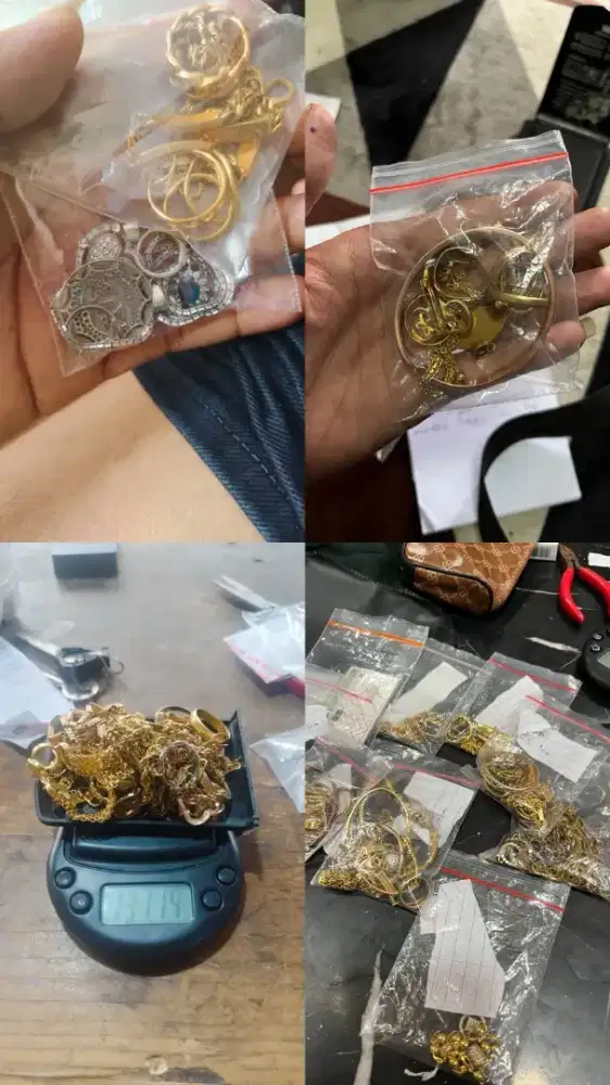 Terima emas berbagai bentuk