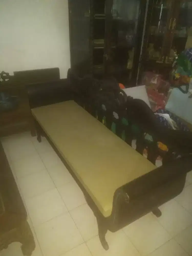 Kursi panjang kayu jati antik