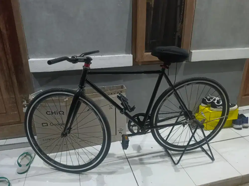 Sepeda Fixie/Single Speed Hitam Elegan - Siap Gowes!
