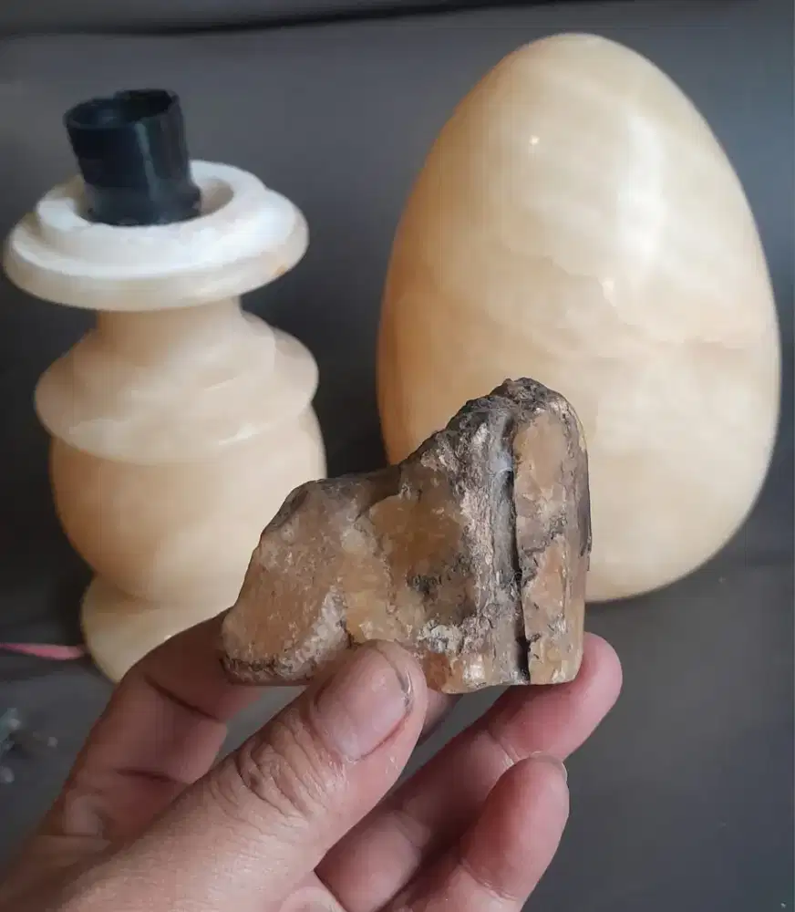 Lampu kamar bahan batu