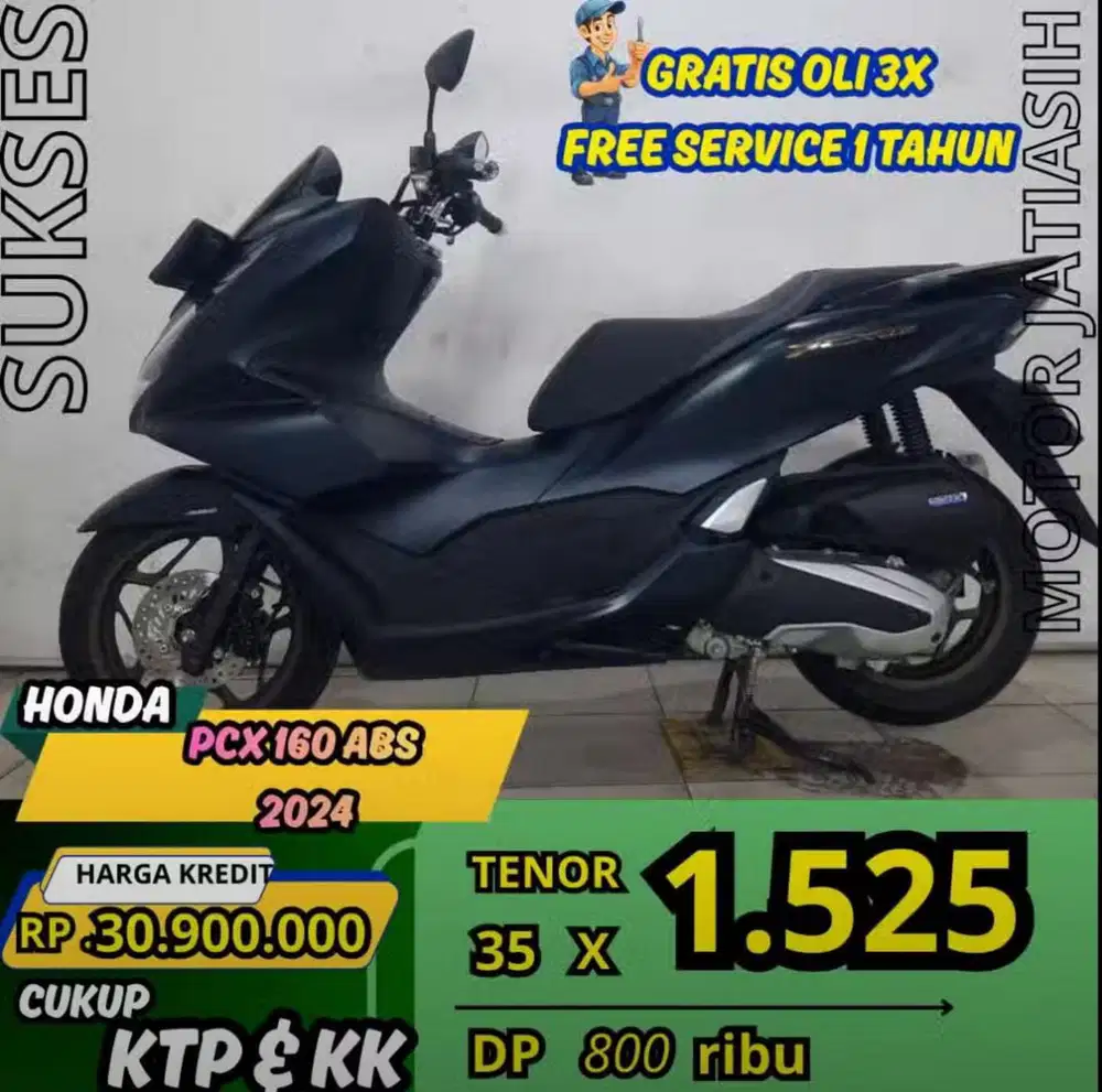 PROMO SPESIAL HONDA PCX 160 ABS 2024 DP CUMA 800 SYRAT KTP DAN KK